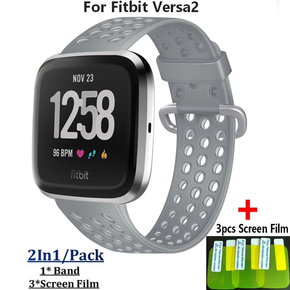 Силиконовый ремешок для часов Fitbit Versa/Versa2 сменный Браслет | Электроника