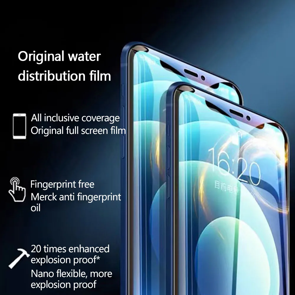 4PCS Full Cover Hydrogel Film On the Screen Protector For iPhone 7 8 6 Plus 5 Screen Protector On iPhone X XR XS MAX 11 12 Pro 
4PCS Full Cover Hydrogel Film On the Screen Protector For iPhone 7 8 6 Plus 5 Screen Protector On iPhone X XR XS MAX 11 12 Pro