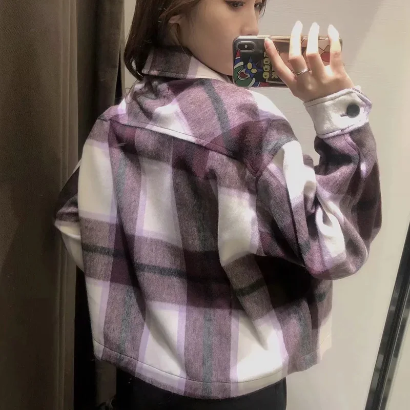 LVWOMN Plaid Jacket Women Coat Za 2021 Spring Vintage Stylish Pockets Long Sleeve Top Shirts Women Loose Casual Chic Tops Coat
LVWOMN Plaid Jacket Women Coat Za 2021 Spring Vintage Stylish Pockets Long Sleeve Top Shirts Women Loose Casual Chic Tops Coat