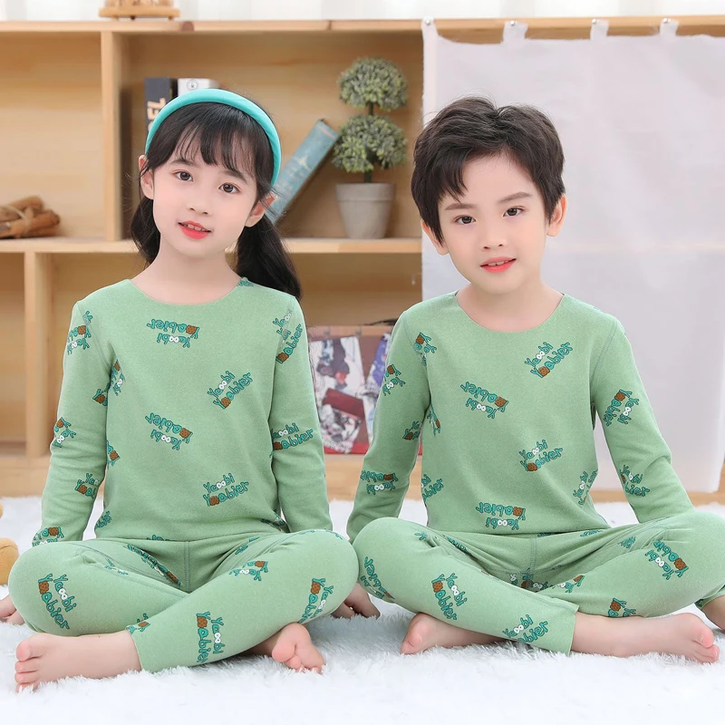 Teens Boy Girls Pajamas Set Winter Children's Sleepwear Baby Clothes Dinosaur Nightwear Homewear Kids Thermal Underwear Pyjamas
Teens Boy Girls Pajamas Set Winter Children's Sleepwear Baby Clothes Dinosaur Nightwear Homewear Kids Thermal Underwear Pyjamas