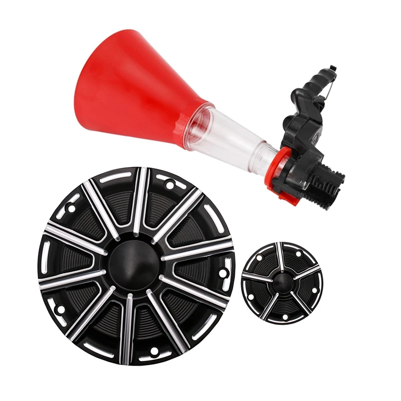 1 Pcs Car Universal Engine Oil Funnel No-Spill Oil Funnel & 2 Pcs Motorcycle Engine Derby Timer Timing Cover Black
1 Pcs Car Universal Engine Oil Funnel No-Spill Oil Funnel & 2 Pcs Motorcycle Engine Derby Timer Timing Cover Black