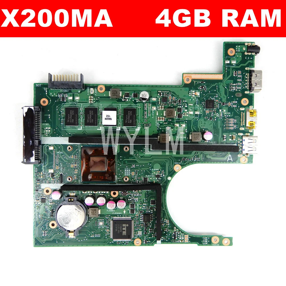 Материнская плата для ноутбука X200MA N3520/N3530/N3540 CPU 4 Гб RAM Материнская плата ASUS F200MA F200M X200M X200MA 100% протестирована Бесплатная доставка
Материнская плата для ноутбука X200MA N3520/N3530/N3540 CPU 4 Гб RAM Материнская плата ASUS F200MA F200M X200M X200MA 100% протестирована Бесплатная доставка