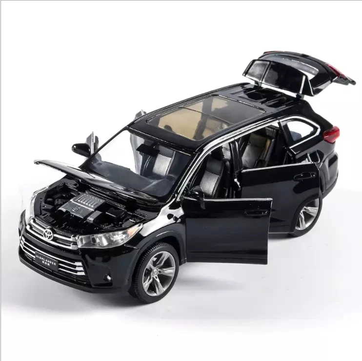 1:32 Alloy TOYOTA Highlande Scale Diecast Cars Model Metal Toy car Pull Back sound Light Car kids Toys for children
1:32 Alloy TOYOTA Highlande Scale Diecast Cars Model Metal Toy car Pull Back sound Light Car kids Toys for children