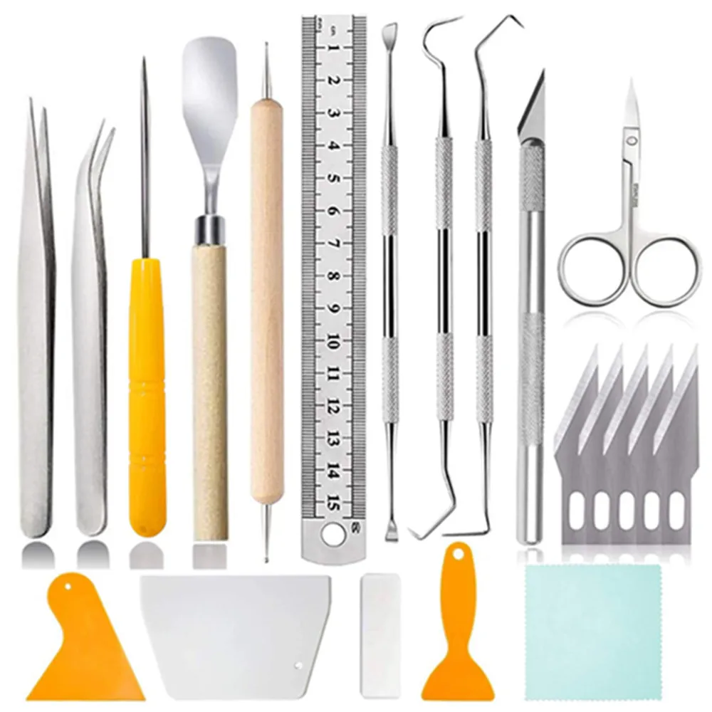 22 шт. ремесленных инструментов базовый набор для рукоделия виниловый набор инструментов для силуэты/камео/надписи/Резка/планка виниловые и...
22 шт. ремесленных инструментов базовый набор для рукоделия виниловый набор инструментов для силуэты/камео/надписи/Резка/планка виниловые и...