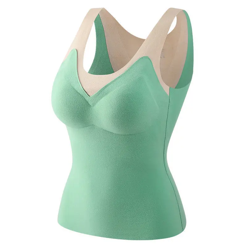 Women 2021 Autumn Winter New Thermal Underwear Vest Tops Female Slim Fit Plus Velvet Vest Ladies Warm Bottoming Tanks Tops E298
Women 2021 Autumn Winter New Thermal Underwear Vest Tops Female Slim Fit Plus Velvet Vest Ladies Warm Bottoming Tanks Tops E298