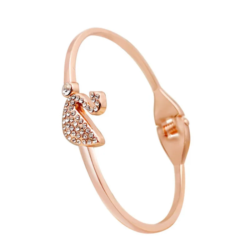 New Crystal Swan Sense of Luxury Bracelet All-match Simplicity Fashion Hand Jewelry Trinkets Charm Bangles for Women Gift
New Crystal Swan Sense of Luxury Bracelet All-match Simplicity Fashion Hand Jewelry Trinkets Charm Bangles for Women Gift