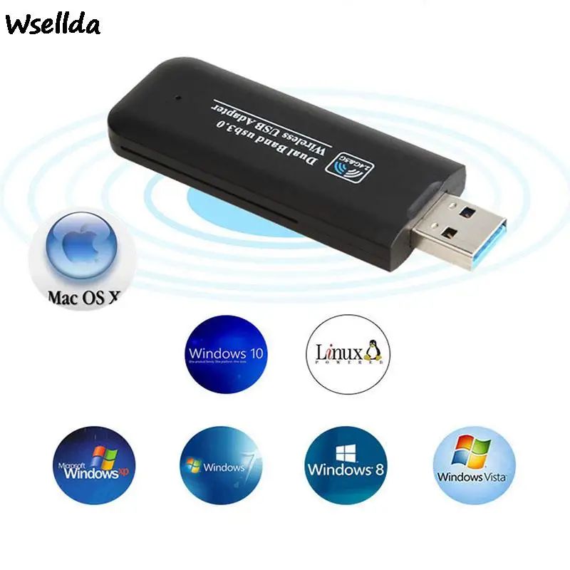 Двухдиапазонный адаптер 802.11AC USB 3,0 AC 1200 Мбит/с 2,4 ГГц 5 ГГц WiFi Lan Dongle Wireless-AC 1200M WIFI USB Wlan адаптер
Двухдиапазонный адаптер 802.11AC USB 3,0 AC 1200 Мбит/с 2,4 ГГц 5 ГГц WiFi Lan Dongle Wireless-AC 1200M WIFI USB Wlan адаптер