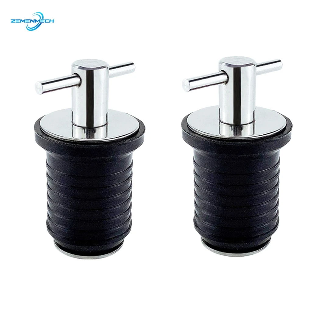 2PCS 304 Stainless Steel Handle Rubber Drain Plug T-Handle TWIST-IN Hull Livewell Bilge Transom Seawall Marine Boat Accessories
2PCS 304 Stainless Steel Handle Rubber Drain Plug T-Handle TWIST-IN Hull Livewell Bilge Transom Seawall Marine Boat Accessories