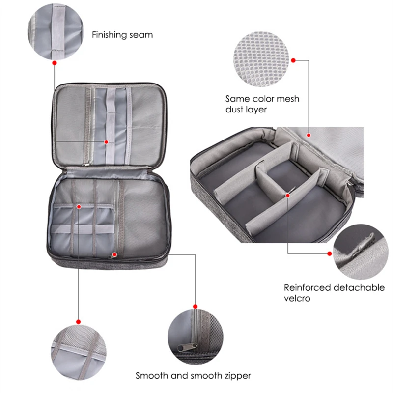 DOOZEEPA Portable Digital Organizer Travel Bag 2 Layers Electronic Accessories Storage Bag Digital Device Bag Gadget Carry Bags
DOOZEEPA Portable Digital Organizer Travel Bag 2 Layers Electronic Accessories Storage Bag Digital Device Bag Gadget Carry Bags