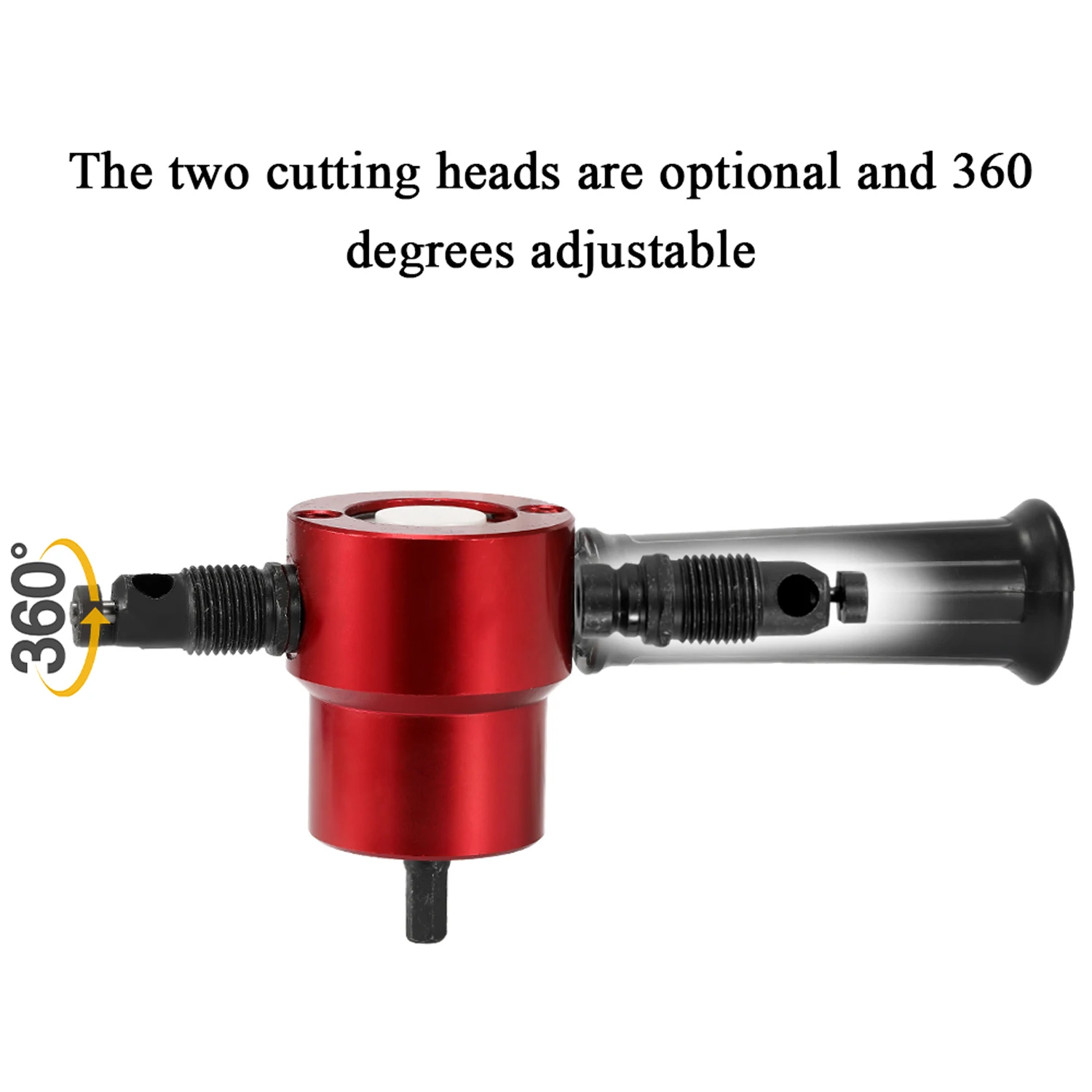 New Double-headed Sheet Metal Nibbler Cutter 360 Degree Adjustable Drill Attachment Power Tool Accessories Cutting Tools
New Double-headed Sheet Metal Nibbler Cutter 360 Degree Adjustable Drill Attachment Power Tool Accessories Cutting Tools