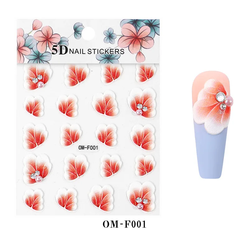 (8 Styles)Pink Nail Art 5D Big Flower Decal Nails Spring Manicure Decals Stickers Engraved Embossed Nail Art Decoration Tips OMF
(8 Styles)Pink Nail Art 5D Big Flower Decal Nails Spring Manicure Decals Stickers Engraved Embossed Nail Art Decoration Tips OMF