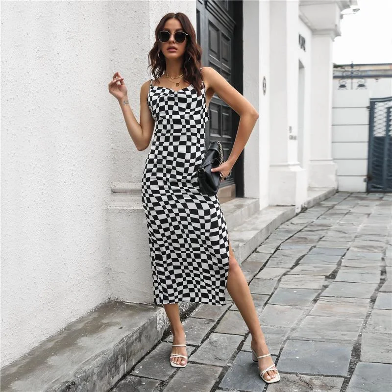 Dress Fashion Midi Dress Sexy Sleeveless Women Leisure Slit Robe Simple Streetwear Elegant Tight Dress Woman Female Vestidos
Dress Fashion Midi Dress Sexy Sleeveless Women Leisure Slit Robe Simple Streetwear Elegant Tight Dress Woman Female Vestidos