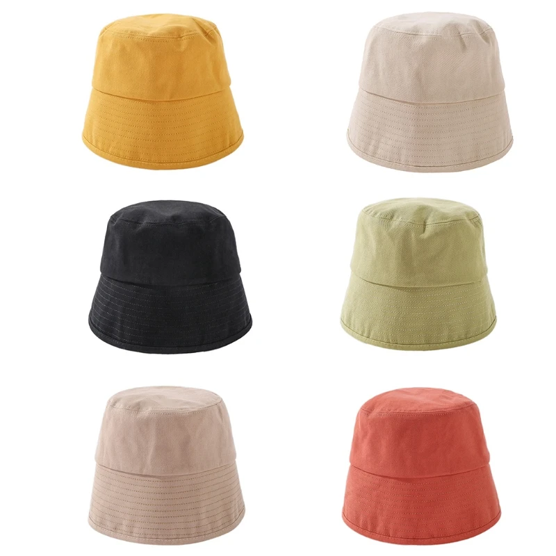 Women Solid Color Cotton Dome Bucket Hat Back Split Wide Brimmed Fisherman Cap
Women Solid Color Cotton Dome Bucket Hat Back Split Wide Brimmed Fisherman Cap