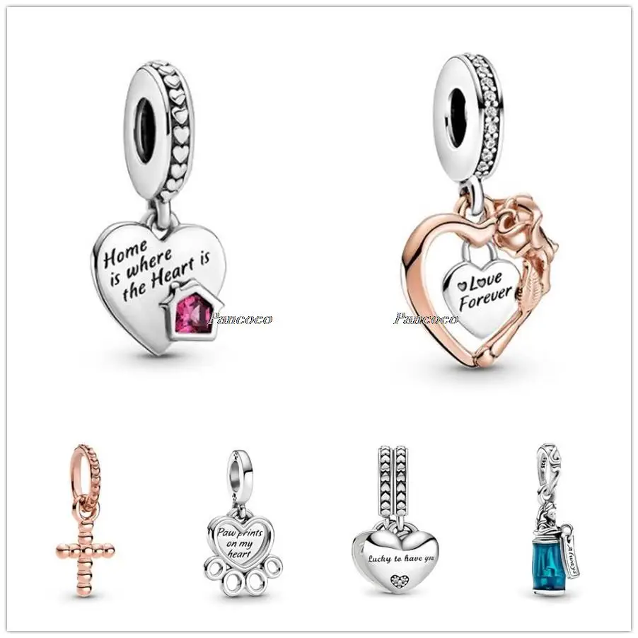 Authentic 925 Sterling Silver Hearts Paw Print Dangle Charm Beads Fit Women Pandora Bracelet & Necklace Jewelry
Authentic 925 Sterling Silver Hearts Paw Print Dangle Charm Beads Fit Women Pandora Bracelet & Necklace Jewelry