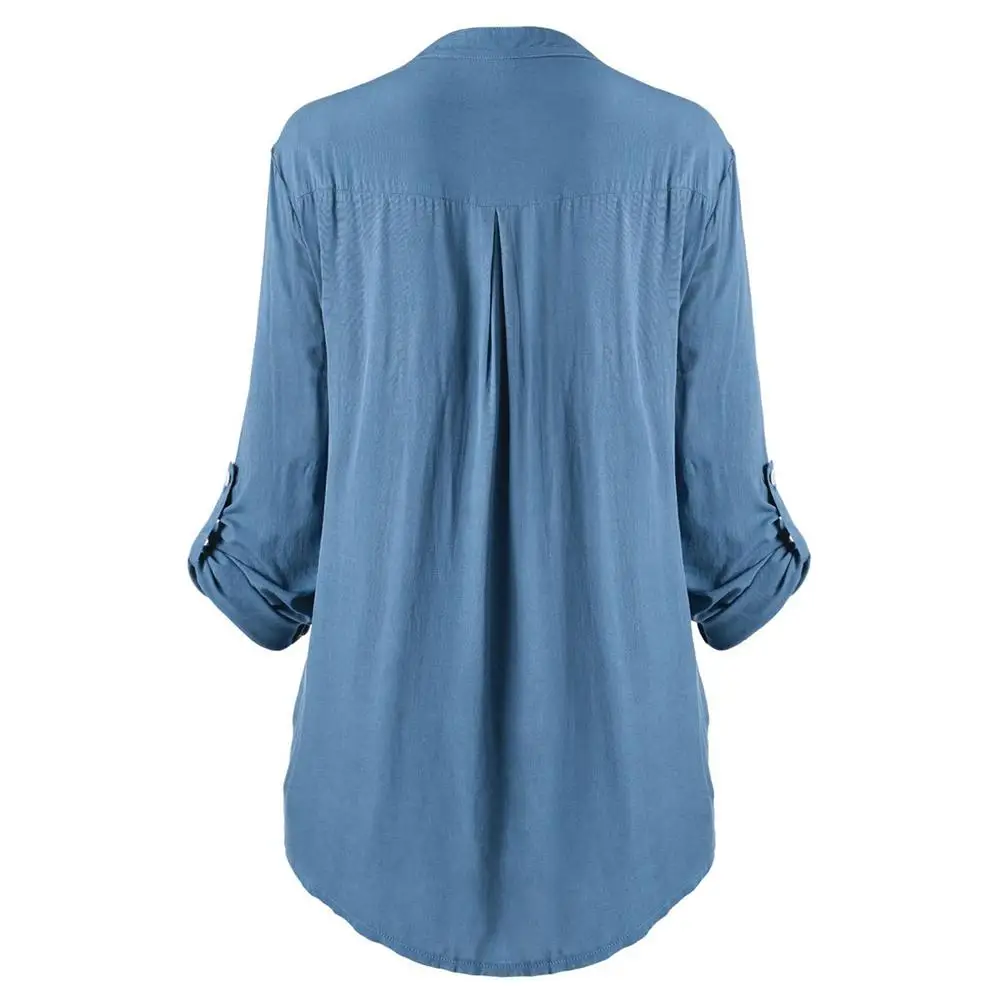 Office Lady Shirt Solid Color V Neck Lace Stitching Buttons Down Plus Size Shirt Top Women Clothing 2021
Office Lady Shirt Solid Color V Neck Lace Stitching Buttons Down Plus Size Shirt Top Women Clothing 2021