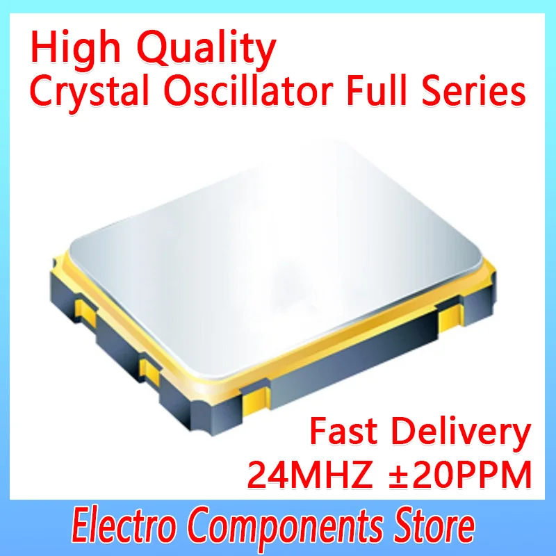 4Pin SMD Patch Active Quartz Crystal Oscillator 2520 OSC 24.000MHZ 24M 24MHZ 2025 2.0X2.5mm 3.3V ±20PPM 2.5*2.0mm Crystals
4Pin SMD Patch Active Quartz Crystal Oscillator 2520 OSC 24.000MHZ 24M 24MHZ 2025 2.0X2.5mm 3.3V ±20PPM 2.5*2.0mm Crystals