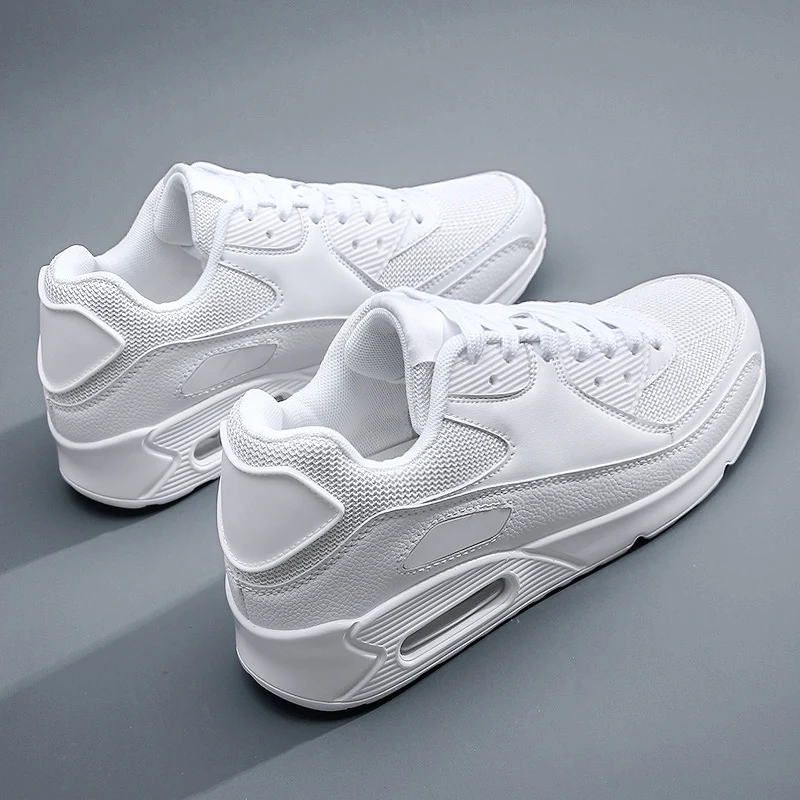 Men Trainers Running Shoes PU Leather White Fashion Sneakers 2021 Sneakers Woman Outdoor Sport Shoes Breathable Air Cushion
Men Trainers Running Shoes PU Leather White Fashion Sneakers 2021 Sneakers Woman Outdoor Sport Shoes Breathable Air Cushion
