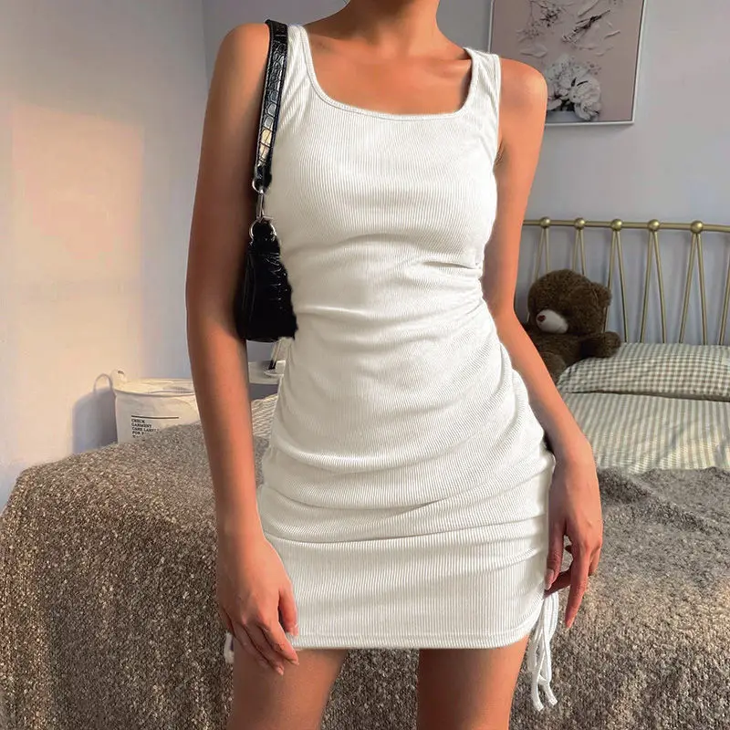 Sexy Party Black Bandage Bodycon Pencil Dress Elegant Women Sundress Sleeveless Pleated Vestido mini Dress Female Vintage
Sexy Party Black Bandage Bodycon Pencil Dress Elegant Women Sundress Sleeveless Pleated Vestido mini Dress Female Vintage