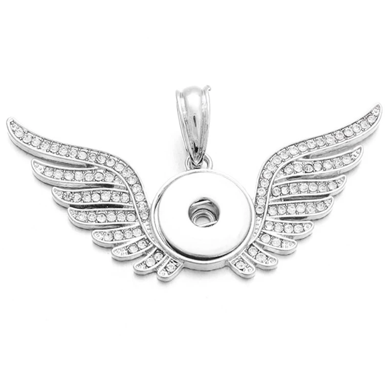 New Snap Jewelry Crystal Angel Wings Necklace Pendants Snap Button Necklace fit 18mm Snap Button Jewelry For Women
New Snap Jewelry Crystal Angel Wings Necklace Pendants Snap Button Necklace fit 18mm Snap Button Jewelry For Women