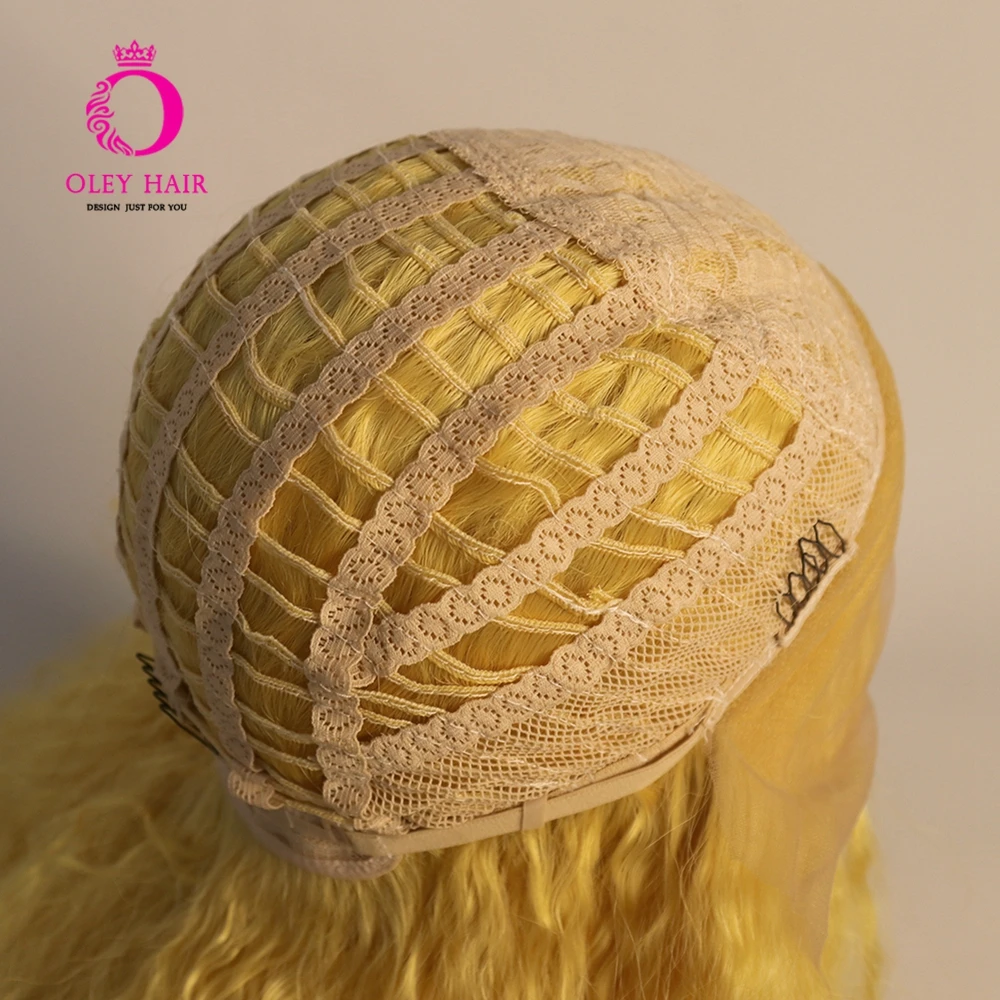 OLEY Hair New Supply Synthetic Lace Front Wig Yellow Wig Free-part Kinky Curly Drag Queen Wigs For Black Women
OLEY Hair New Supply Synthetic Lace Front Wig Yellow Wig Free-part Kinky Curly Drag Queen Wigs For Black Women