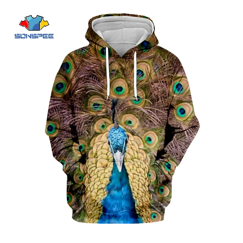 SONSPEE 3D Printing Camouflage Peacock Harajuku Men's Hoodie Sweatshirt Casual Ladies Pullover Comfortable Fashion Bright Top 1
SONSPEE 3D Printing Camouflage Peacock Harajuku Men's Hoodie Sweatshirt Casual Ladies Pullover Comfortable Fashion Bright Top 1
