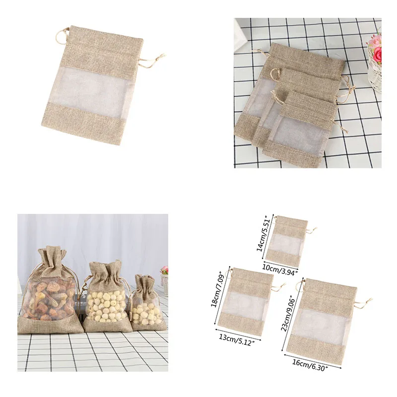 Linen Burlap Organza Bag Candy Cookies Storage Bag With Drawstring For Wedding Party Favors Cosmetic Samples Goodies Mesh Pouch
Linen Burlap Organza Bag Candy Cookies Storage Bag With Drawstring For Wedding Party Favors Cosmetic Samples Goodies Mesh Pouch