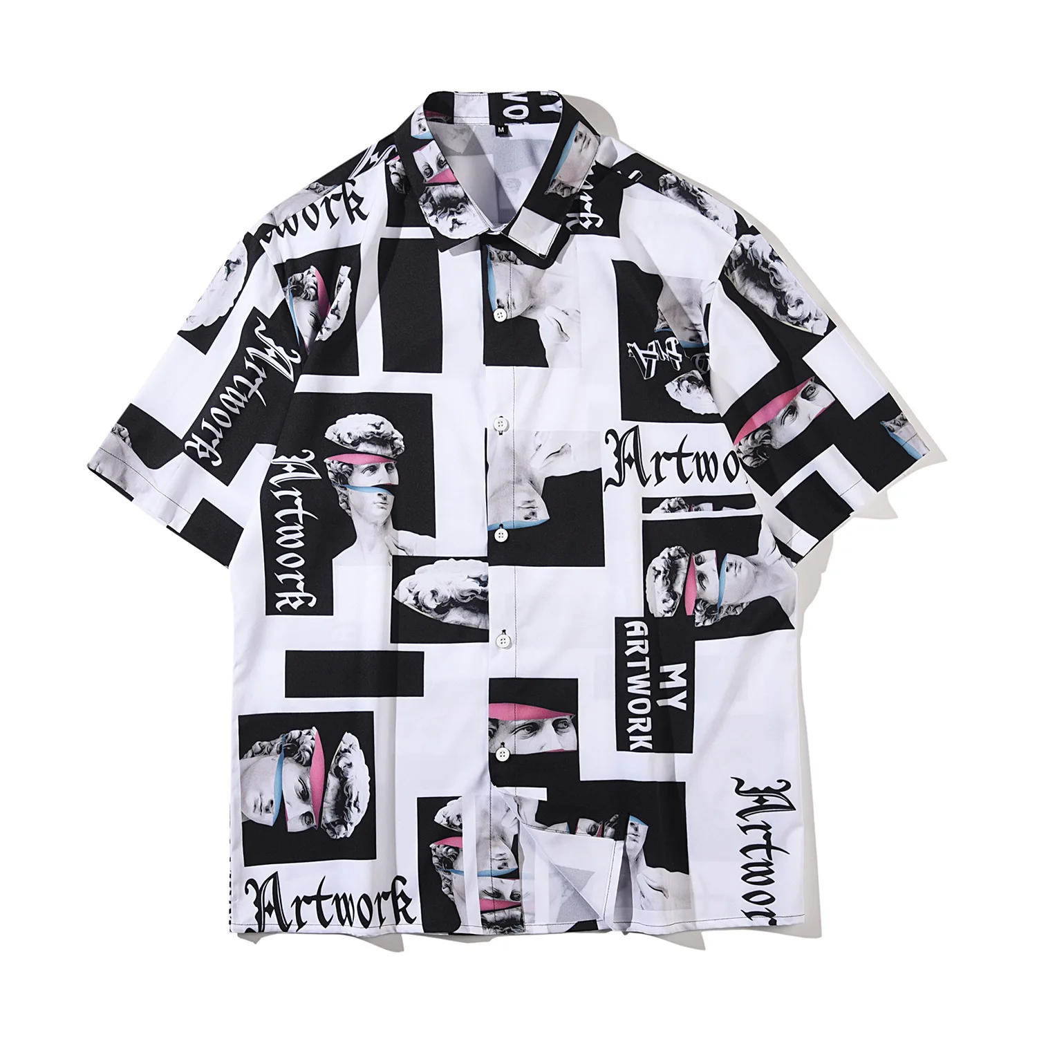 Summer New Style European And American Casual Shirt Men Loose Street Tide Fashion Creative Printing Lapel Short-Sleeved Clothes
Summer New Style European And American Casual Shirt Men Loose Street Tide Fashion Creative Printing Lapel Short-Sleeved Clothes