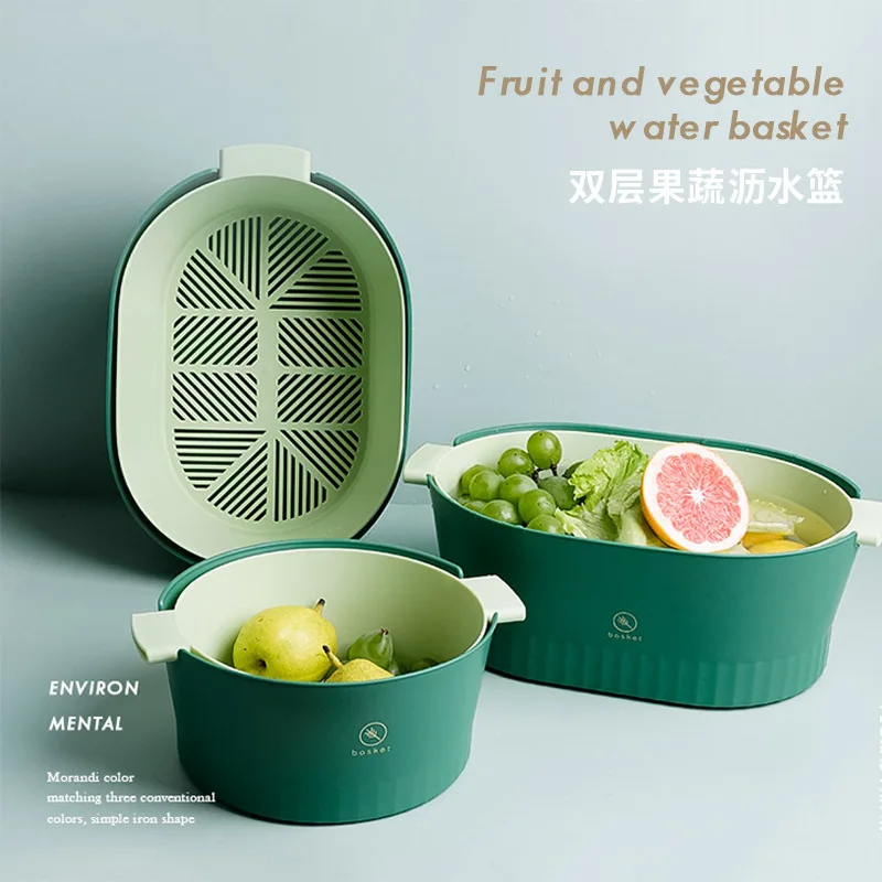 Nordic double-layer vegetable sink drain basket, kitchen fruit tray, living room, multi-function household vegetable basket
Nordic double-layer vegetable sink drain basket, kitchen fruit tray, living room, multi-function household vegetable basket