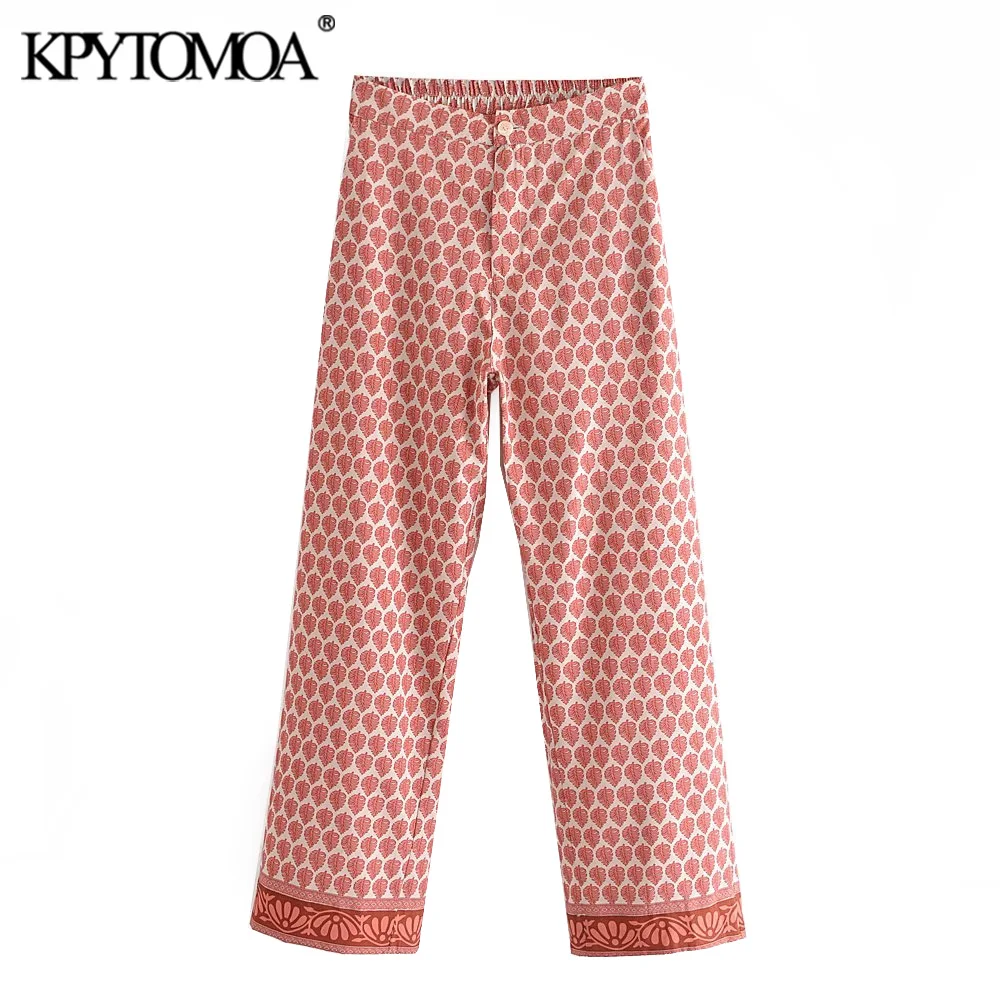 KPYTOMOA Women Fashion Side Pockets Totem Print Straight Pants Vintage High Waist Zipper Fly Female Trousers Mujer
KPYTOMOA Women Fashion Side Pockets Totem Print Straight Pants Vintage High Waist Zipper Fly Female Trousers Mujer