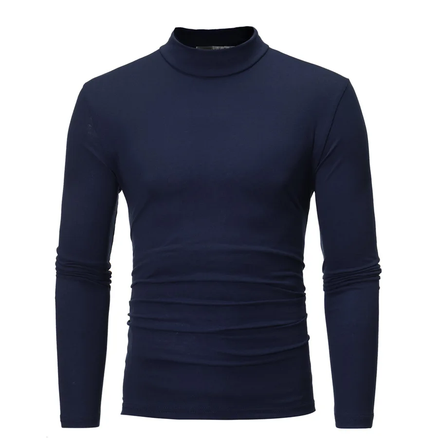 New Men's T-shirt Short-sleeve Man High Collar T shirt Long sleeves Pure Color Men t shirt T-shirts For Male Tops 
New Men's T-shirt Short-sleeve Man High Collar T shirt Long sleeves Pure Color Men t shirt T-shirts For Male Tops
