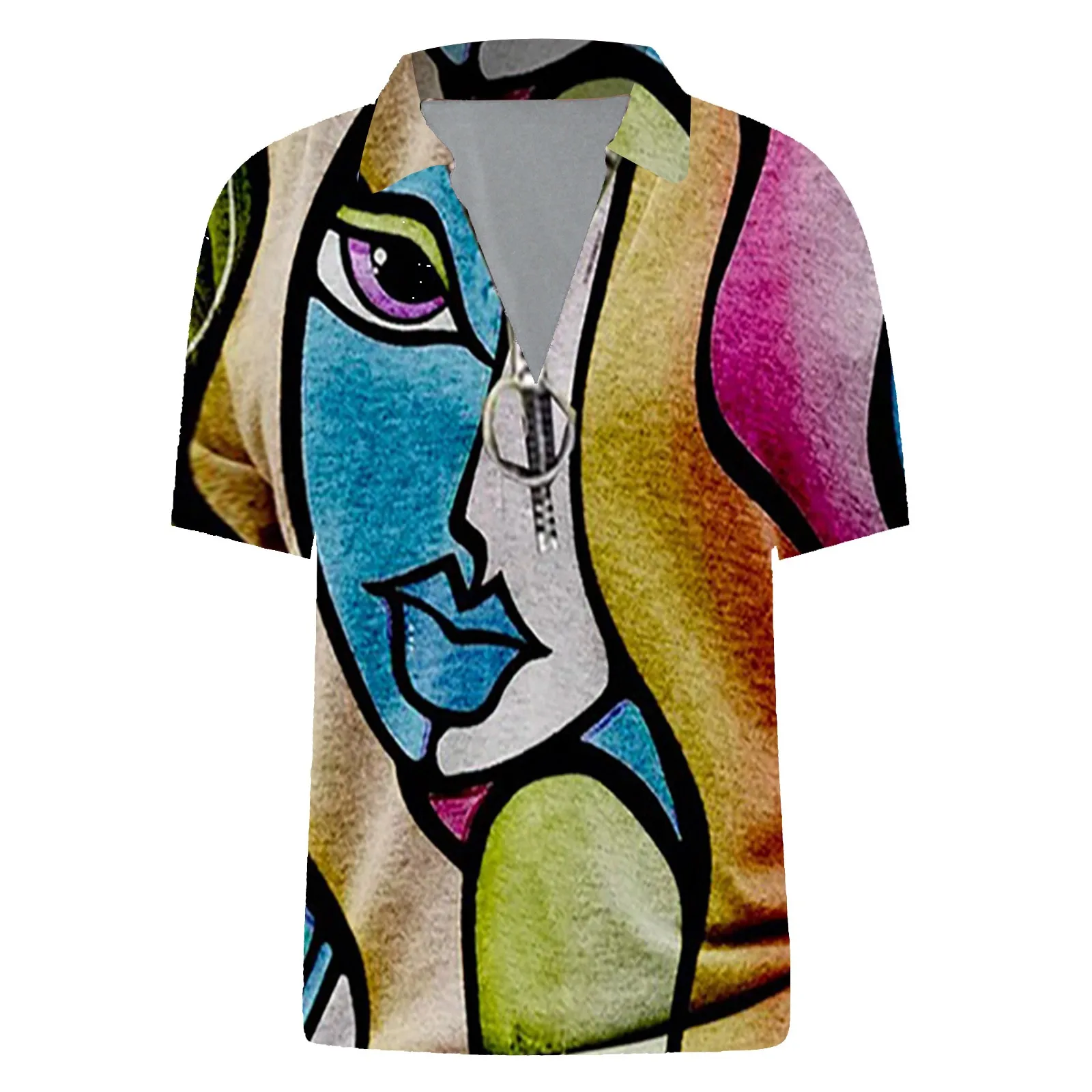 Fashion Women Work Blouse Casual Zipper Abstract Diamond Check Print Urban Streetwear Tops Summer Short Sleeve V-Neck Shirts Top
Fashion Women Work Blouse Casual Zipper Abstract Diamond Check Print Urban Streetwear Tops Summer Short Sleeve V-Neck Shirts Top