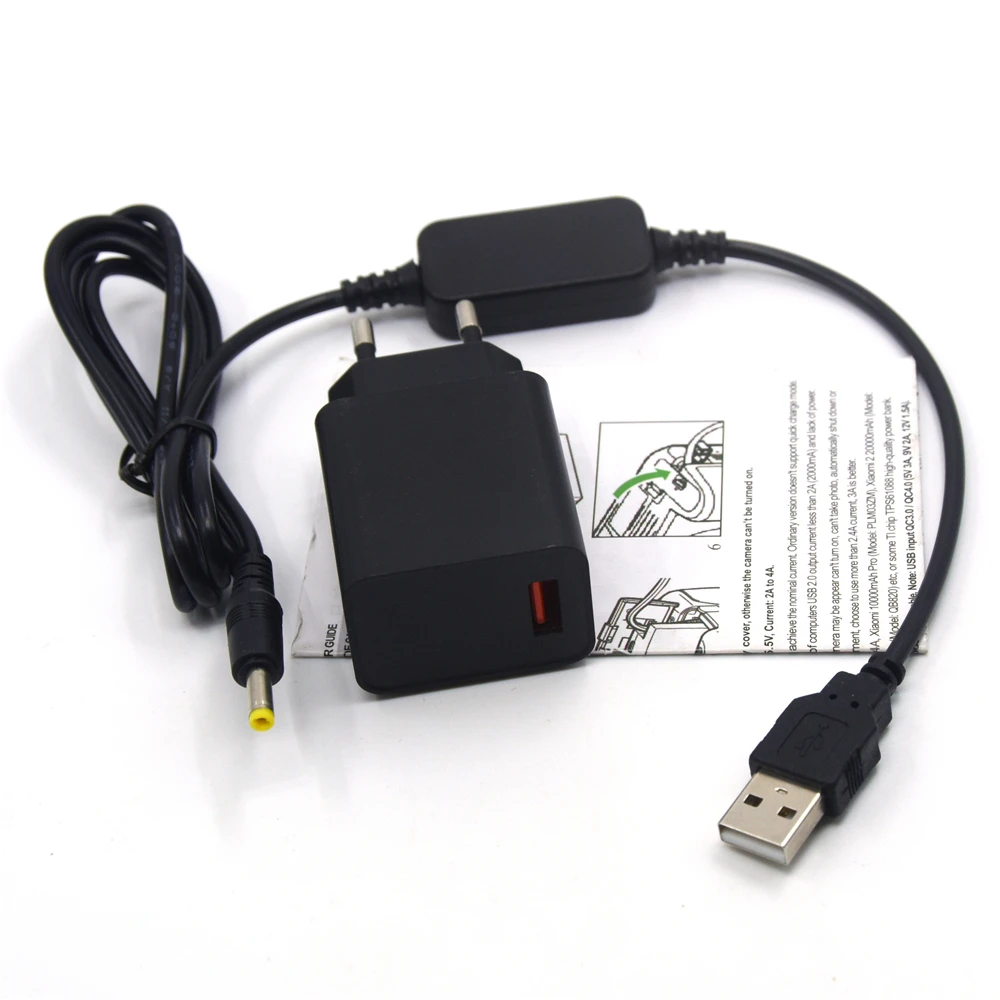 Мощность банк USB кабель + быстрая Зарядное устройство для цифрового фотоаппарата