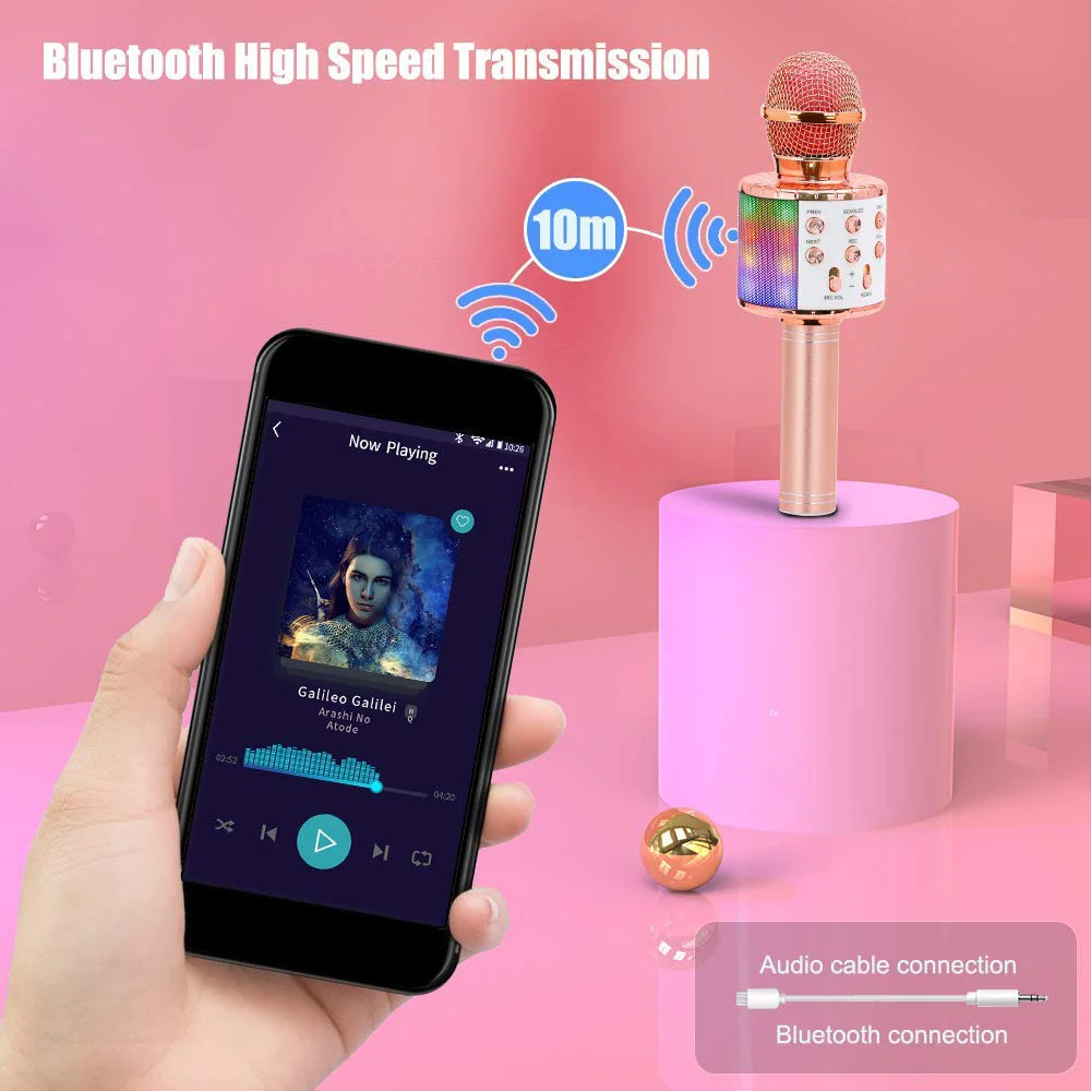 Professional Bluetooth Wireless Microphone Speaker Handheld Microphone Karaoke Mic Music Player Singing Recorder KTV Microphone
Professional Bluetooth Wireless Microphone Speaker Handheld Microphone Karaoke Mic Music Player Singing Recorder KTV Microphone