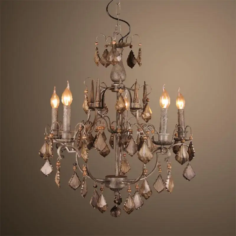 Loft Style Vintage Crystal Chandelier American Country Living Room Lamp Dining Room Lamp D500*650MM AC90-265V Free Shipping Wood
Loft Style Vintage Crystal Chandelier American Country Living Room Lamp Dining Room Lamp D500*650MM AC90-265V Free Shipping Wood