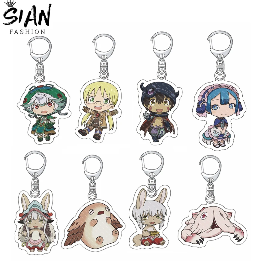 New Anime Made In Abyss Nanachi Keychains Pendant Holder Cartoon Figures Keyrings Key Chains for Bag Key Jewelry Wholesale Gifts
New Anime Made In Abyss Nanachi Keychains Pendant Holder Cartoon Figures Keyrings Key Chains for Bag Key Jewelry Wholesale Gifts
