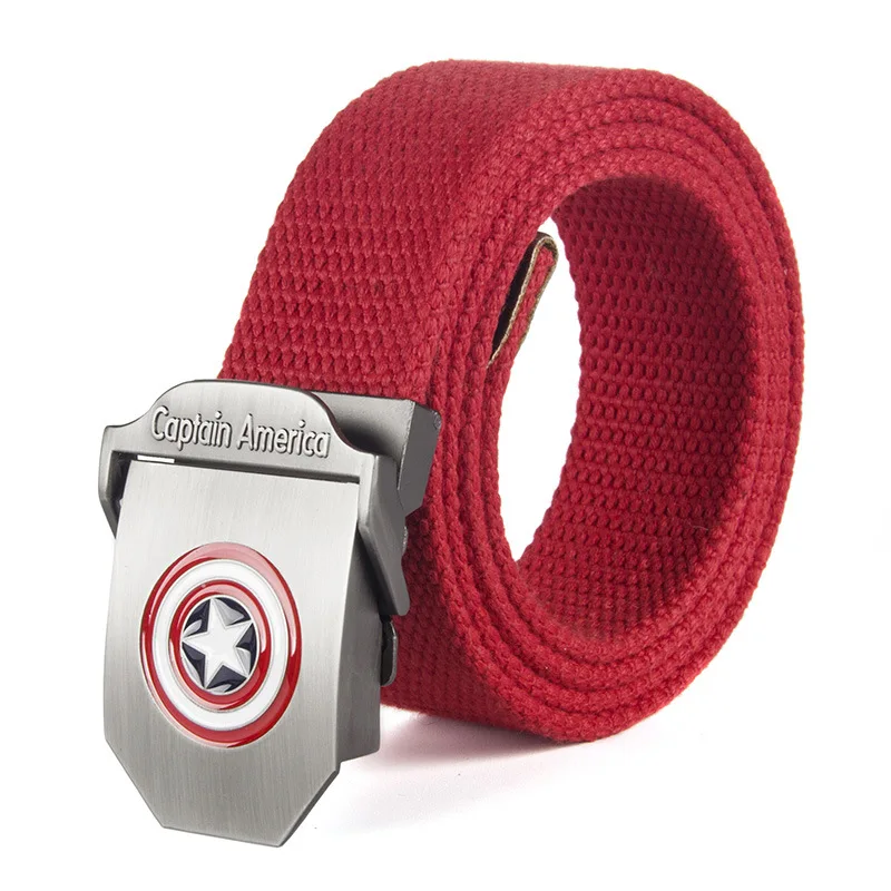 New Men & Women High Quality Belt 3D Captain America Canvas Military Belt Soviet Memory CCCP Luxury Jeans Tactical Belt
New Men & Women High Quality Belt 3D Captain America Canvas Military Belt Soviet Memory CCCP Luxury Jeans Tactical Belt