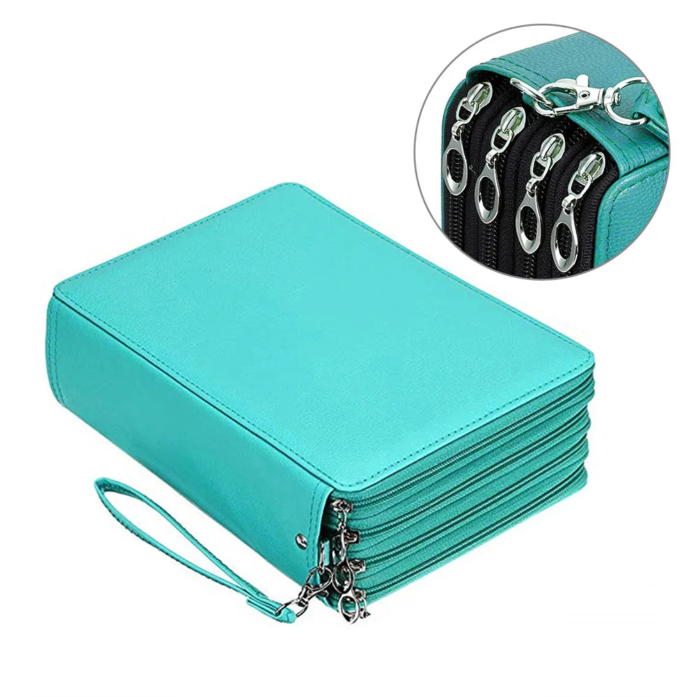 200 Slots Large Capacity Storage Holder Students PU Leather Home Colored Pencil Organizer For Kids With Removal Hand Strap
200 Slots Large Capacity Storage Holder Students PU Leather Home Colored Pencil Organizer For Kids With Removal Hand Strap