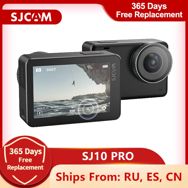 Action Camera SJCAM SJ10 Pro 4K 60FPS WiFi Supersmooth GYRO Stabilization Ambarella H22 Chip 10m Body Waterproof Sprots DV 
Action Camera SJCAM SJ10 Pro 4K 60FPS WiFi Supersmooth GYRO Stabilization Ambarella H22 Chip 10m Body Waterproof Sprots DV