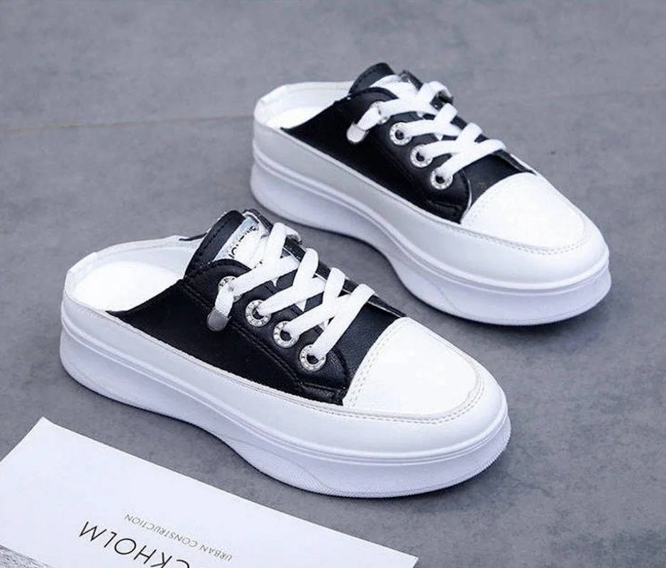 Baotou Small White Semi Slippers Female 2021 New Outer Wear Net Red Thick Bottom No Heel, Breathable Inner Heightening Sandals
Baotou Small White Semi Slippers Female 2021 New Outer Wear Net Red Thick Bottom No Heel, Breathable Inner Heightening Sandals