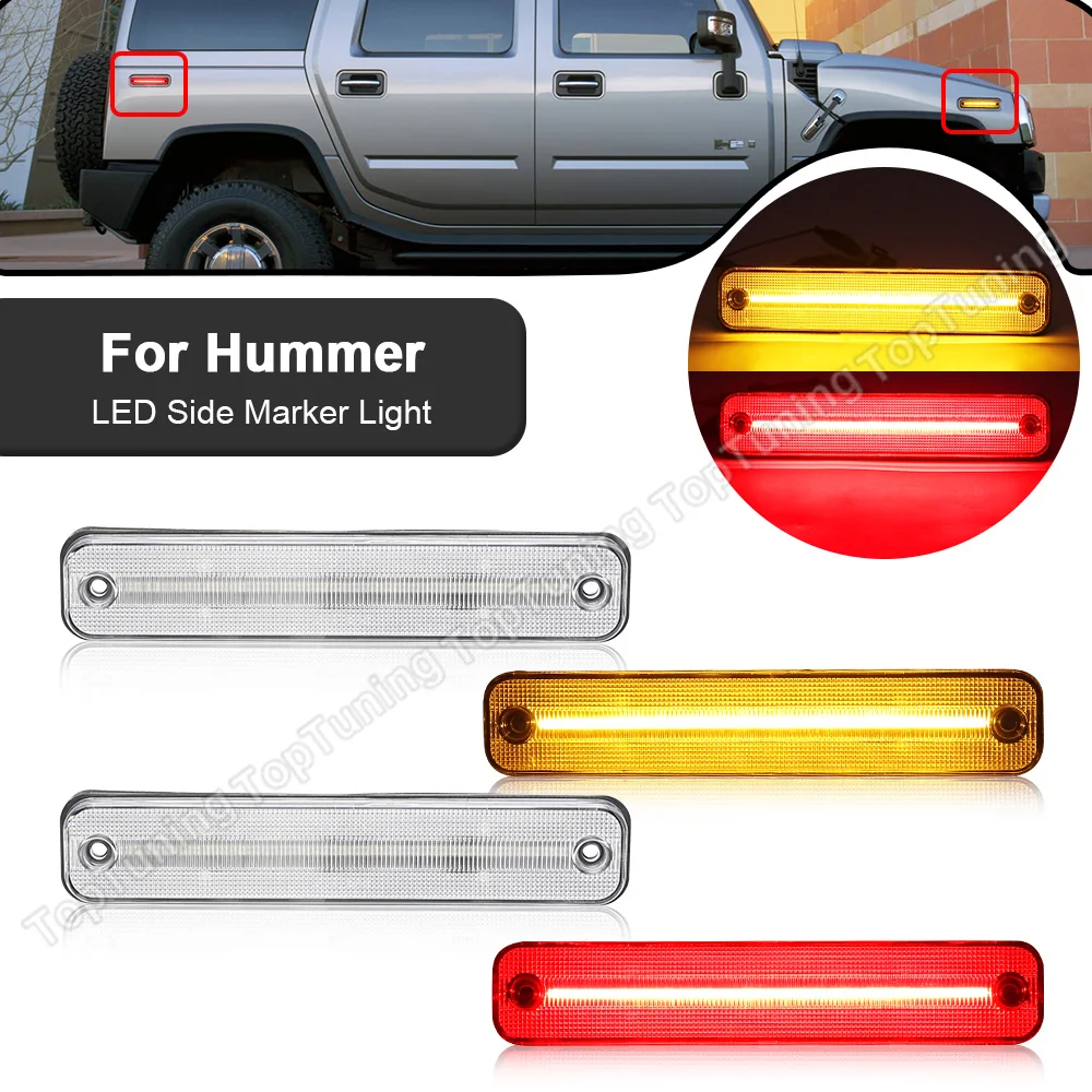 Front Amber Rear Red Full LED Side Marker Lights Lamps For Hummer H2 2003 2004 2005 2006 2007 2008 2009
Front Amber Rear Red Full LED Side Marker Lights Lamps For Hummer H2 2003 2004 2005 2006 2007 2008 2009