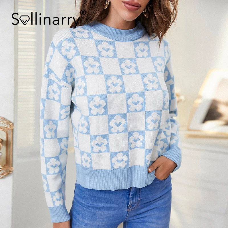 Sollinary Vintage printed pullovers women Fashion jumper women winter 2021 Casual long sleeve O-neck sweater knitted tops female
Sollinary Vintage printed pullovers women Fashion jumper women winter 2021 Casual long sleeve O-neck sweater knitted tops female