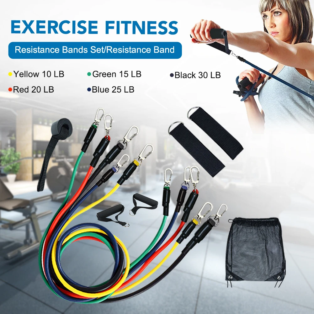 11pcs Resistance Bands Set Fitness Band for Physical Therapy Resistance Training Home Workouts yoga-best Gym Equipment Sport
11pcs Resistance Bands Set Fitness Band for Physical Therapy Resistance Training Home Workouts yoga-best Gym Equipment Sport