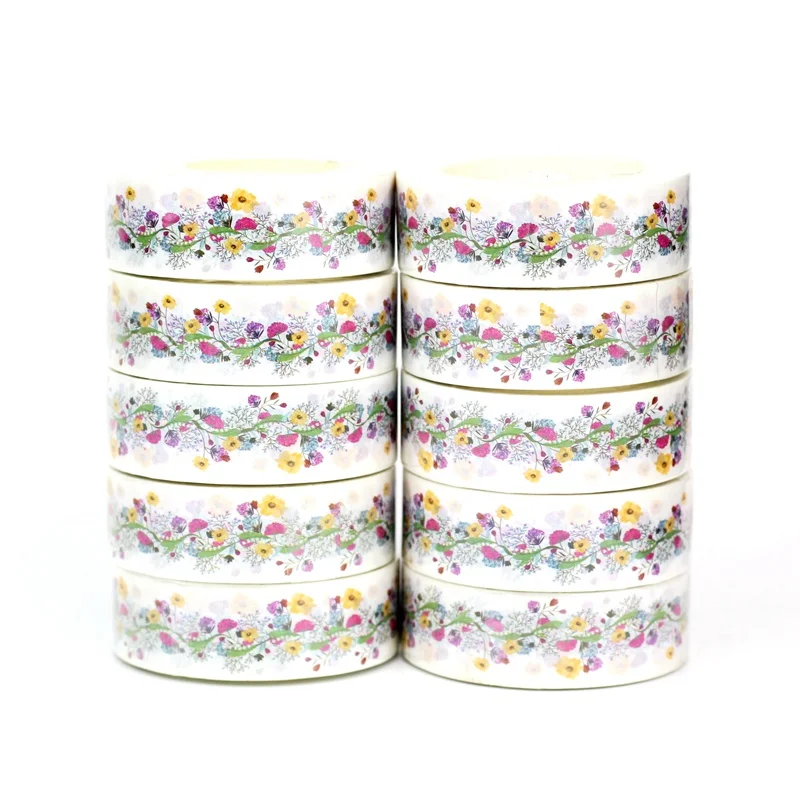 10pcs/Lot Decorative Cute Wreath Flowers Leaves Japanese Paper Washi Tapes Planner Adhesive Masking Tape Stationery
10pcs/Lot Decorative Cute Wreath Flowers Leaves Japanese Paper Washi Tapes Planner Adhesive Masking Tape Stationery