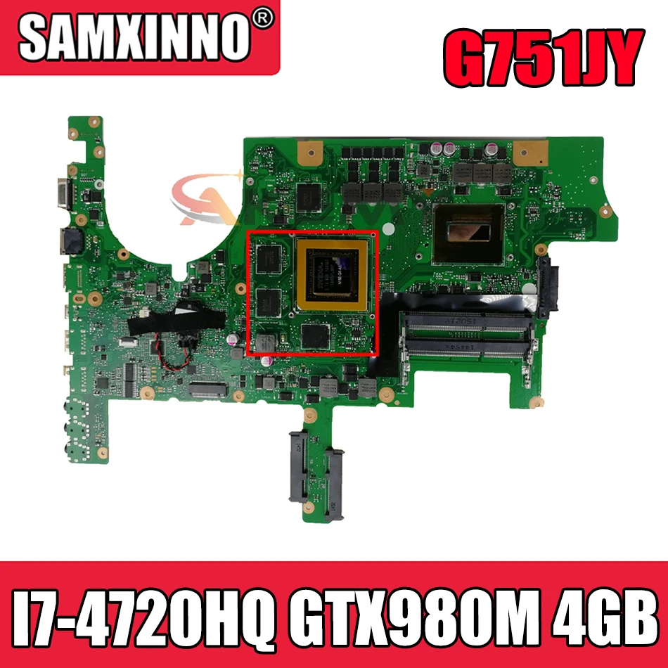 G751JY материнская плата для ноутбука ASUS G751J G751JY G751JT G751JM материнская плата для ноутбука I7-4720HQ Процессор GTX980M 4 ГБ 100% протестированный оригинал
G751JY материнская плата для ноутбука ASUS G751J G751JY G751JT G751JM материнская плата для ноутбука I7-4720HQ Процессор GTX980M 4 ГБ 100% протестированный оригинал