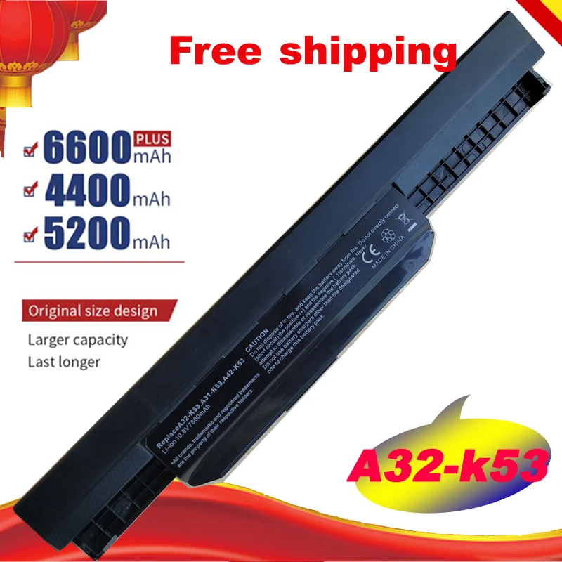 K53u Laptop Battery For Asus A32 K53 A42-K53 A31-K53 A41-K53 A43 A53 K43 K53 K53S X43 X44 X53 X54 X84 X53SV X53U fast shipping
K53u Laptop Battery For Asus A32 K53 A42-K53 A31-K53 A41-K53 A43 A53 K43 K53 K53S X43 X44 X53 X54 X84 X53SV X53U fast shipping