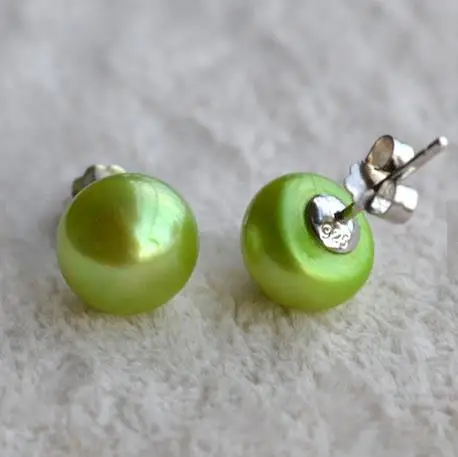Luck Jewelry Real Pearl Earrings 8-9MM Green Color Genuine Freshwater Pearl S925 Sterling Silver Stud Earring Fine Women Gift
Luck Jewelry Real Pearl Earrings 8-9MM Green Color Genuine Freshwater Pearl S925 Sterling Silver Stud Earring Fine Women Gift