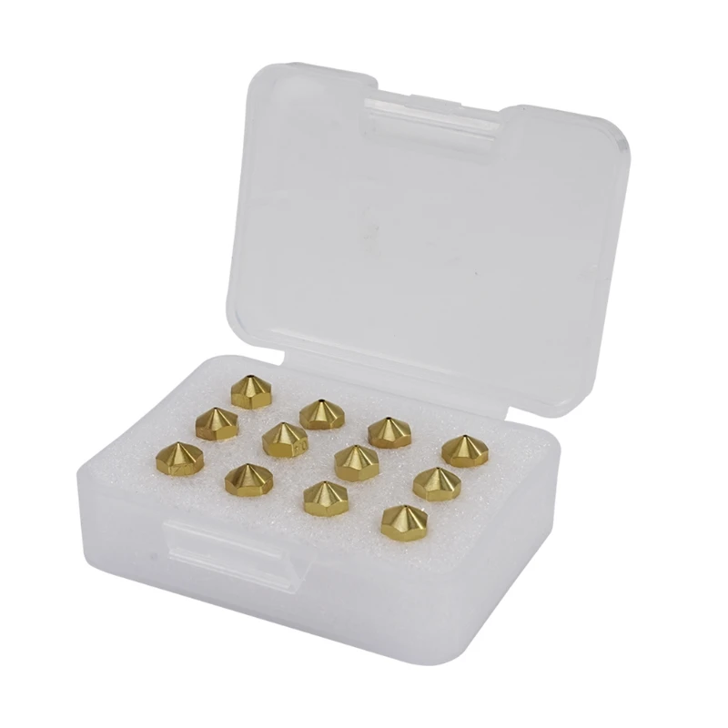 Anti-corrosion 3D Printer Nozzle 0.2-1.2mm Brass Nozzle Extruder Print Head for 1.75mm Filament E3D V5-V6 3D Printer
Anti-corrosion 3D Printer Nozzle 0.2-1.2mm Brass Nozzle Extruder Print Head for 1.75mm Filament E3D V5-V6 3D Printer