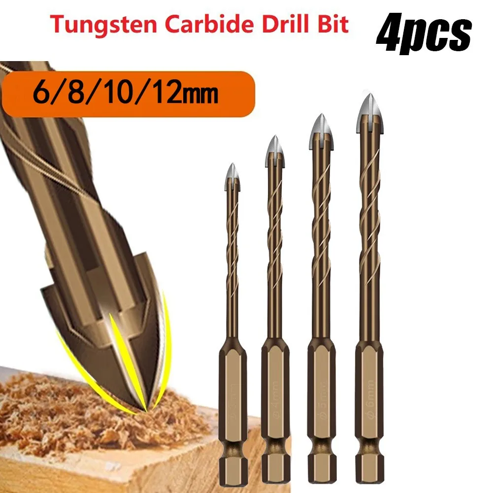 4pcs 6~12mm Best Cross Hex Tile Drill Bits Set For Glass Ceramic Concrete Hole Opener Brick Hard Alloy Triangle Bit Tools
4pcs 6~12mm Best Cross Hex Tile Drill Bits Set For Glass Ceramic Concrete Hole Opener Brick Hard Alloy Triangle Bit Tools