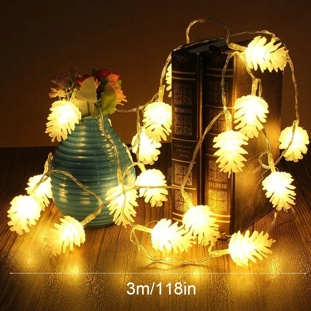Extra Long Battery Powered Christmas Decor Warm White Pine Cone String Light Accessories Party Wedding Waterproof Lightweight
Extra Long Battery Powered Christmas Decor Warm White Pine Cone String Light Accessories Party Wedding Waterproof Lightweight