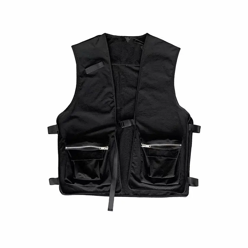 Spring Pocket Vest Men's Fashion Retro Casual Vest Jacket Men Streetwear Korean Loose Hip-hop Vest Coat Mens M-2XL
Spring Pocket Vest Men's Fashion Retro Casual Vest Jacket Men Streetwear Korean Loose Hip-hop Vest Coat Mens M-2XL